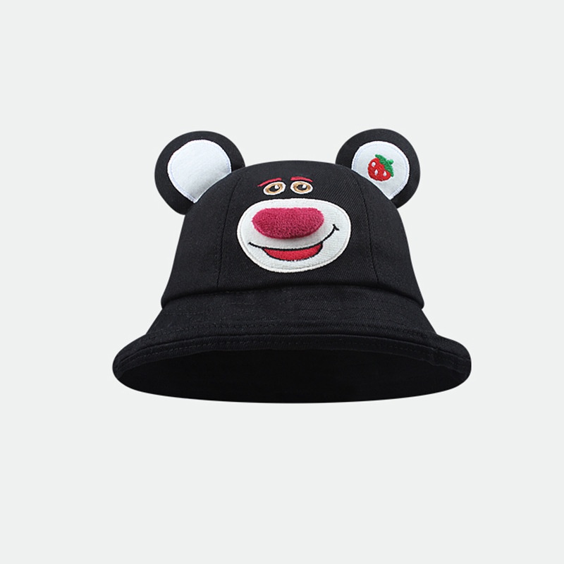 Gt2 Lotso หมวกบังแดด กันแดด กันลม ระบายอากาศ ลายหมีสตรอเบอร์รี่ เหมาะกับฤดูใบไม้ผลิ ฤดูร้อน กลางแจ้ง