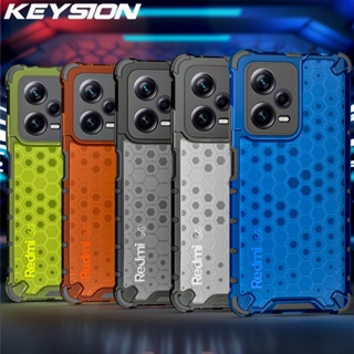 Keysion เคสโทรศัพท์มือถือแบบใส กันกระแทก ลายรังผึ้ง สําหรับ Redmi Note 12 Pro+ 5G Note 12 4G 12 Pro 5G