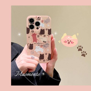 เคสโทรศัพท์มือถือ ลายแมวน่ารัก สําหรับ Apple Iphone 13pro 14 12promax 11 xr xs