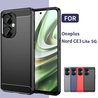 เคสโทรศัพท์ซิลิโคน TPU แบบนิ่ม คาร์บอนไฟเบอร์ ผิวด้าน กันกระแทก สําหรับ OnePlus Nord CE 3 Lite CE3 N30 5G