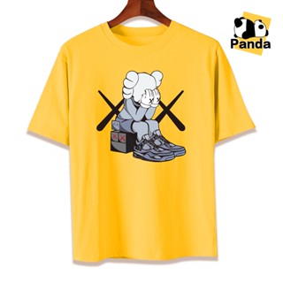 【เสื้อยืดใหม่】kaws tshirt cotton asia size unisex tees