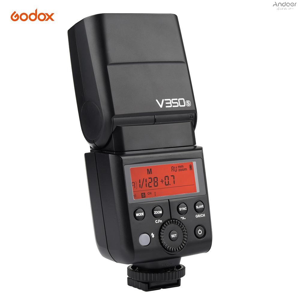 Godox V350S Compact Size 2.4G Wireless Speedlite Master/ Slave Camera Flash TTL 1/8000s HSS Built-in