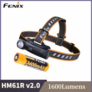 Fenix HM61R V2 โคมไฟคาดหน้าอก 1600 ลูเมน แหล่งกําเนิดแสงคู่ แบตเตอรี่ 3400mAh ชาร์จได้