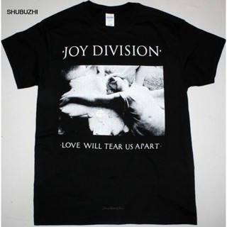 【💘💘】เสื้อยืดพิมพ์ลายแฟชั่น เสื้อยืด ผ้าฝ้าย พิมพ์ลาย JOY DIVISION LOVE WILL TEAR US สีดํา แฟชั่นฤดูร้อน สําหรับผู้ชาย