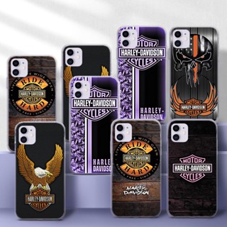 เคสโทรศัพท์มือถือแบบนิ่ม TPU ใส ลายสัญลักษณ์ Harley davidson 34WES สําหรับ Samsung A01 EU A02 M02 A02S A03S A10 A10S A11 A12 A20 A30 A20S