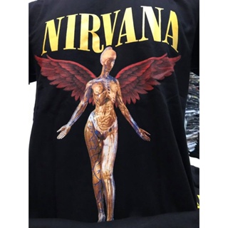 NR135 เสื้อยืดวงร็อค NIRVANA เนวานา เสื้อวง เสื้อยืดเนวานา เสื้อวินเทจ