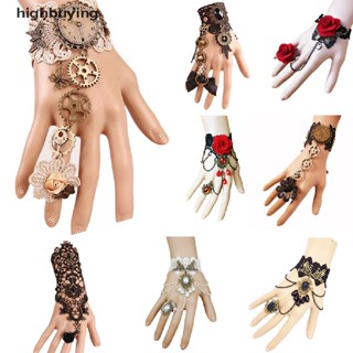 [highbuying] ถุงมือ สไตล์วินเทจ สตีมพังก์ ข้อมือ เกียร์ เครื่องประดับ สําหรับผู้หญิง สินค้าใหม่