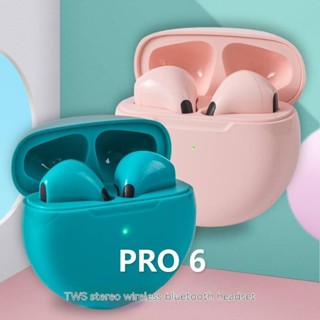 ใหม่ ชุดหูฟังบลูทูธไร้สาย ลดเสียงรบกวน pro6 i12 Makaron tws