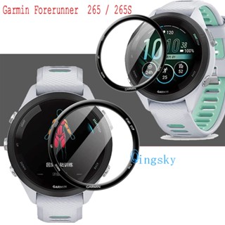 ฟิล์มกันรอยหน้าจอ 3D แบบนิ่ม สําหรับ Garmin Forerunner 265S 265 Forerunner 265 Smartwatch 3D