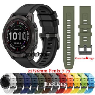 สายนาฬิกาข้อมือซิลิโคน สไตล์สปอร์ต สําหรับ Garmin Fenix 7 7x