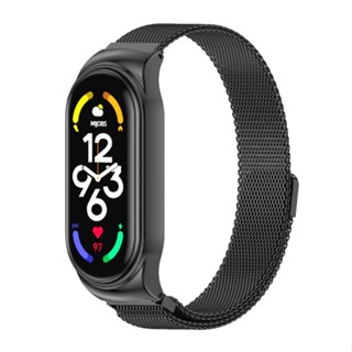 สายนาฬิกาข้อมือสแตนเลส สําหรับ Xiaomi Mi Band 7 7 NFC MIJOBS CS Milan