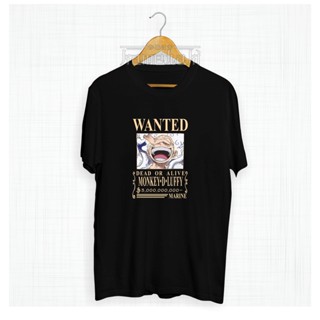 【เสื้อยืดใหม่】เสื้อยืด พิมพ์ลายอนิเมะ LUFFY WANTED BOUNTY YONKO AFTER WANO ONE PIECE Combed 30s สําหรับผู้ชาย และผู้หญิง