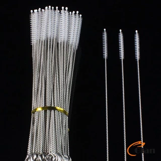 Glanxuan แปรงล้างหลอดดูด จุกนม ขนไนล่อน ไม่ทำให้เป็นรอย Stainless steel soft straw straw brush