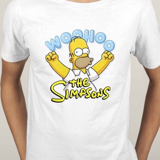 The Simpsons Homer Bart Marge Lisa Burn Ned Flanders bartman Cartoon Short Sleeve O-Neck T-Shirt Men Fashion Kid sh_02