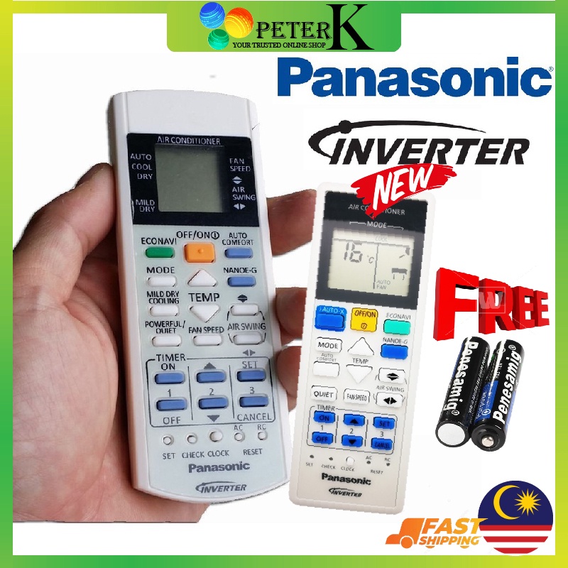 Universal Panasonic Air Cond Aircond รีโมทคอนโทรล ECONAVI อินเวอร์เตอร์