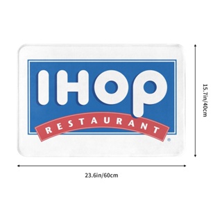 ใหม่ IHOP พรมเช็ดเท้า ผ้าสักหลาด ลายโลโก้ IHOP กันลื่น ดูดซับน้ําได้ดี แห้งเร็ว 16x24 นิ้ว สําหรับห้องน้ํา ห้องนั่งเล่น โซฟา ห้องนอน พร้อมส่ง