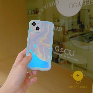 For เคสไอโฟน 14 Pro Max [Shining Wave Shape] เคส Phone Case For iPhone 14 Pro Max Plus 13 12 Mini 11 For เคสไอโฟน11 Ins Korean Style Retro Classic Couple Shockproof Protective TPU Cover Shell