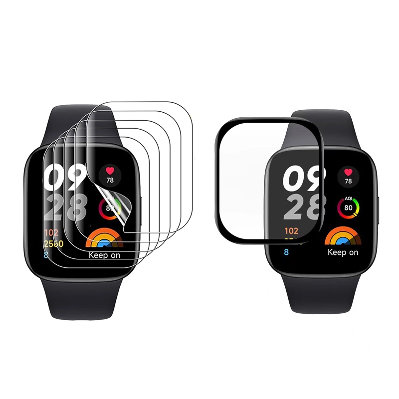 สําหรับ Redmi watch 3 2 Active Lite ฟิล์ม TPU นิ่ม และตัวป้องกันหน้าจอ PMMA สําหรับ watch3 watch2