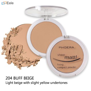 PHOERA Compact Powder Natural Long Lasting Whitening Concealer Foundation Oil Control Matte Blush Rouge Powder Soft Focus Fresh ที่มองไม่เห็นรูขุมขนแต่งหน้าแป้งเค้ก Jellyeele