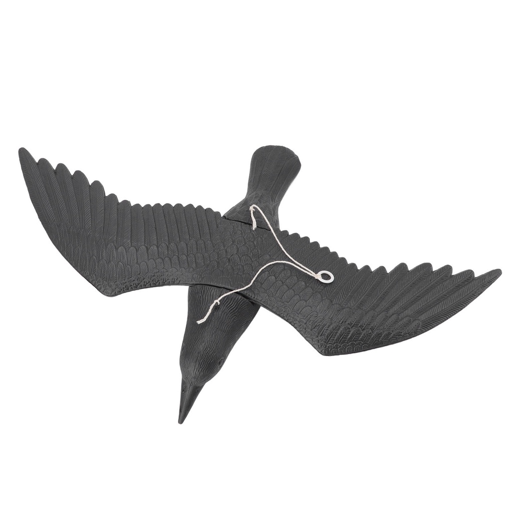 จําลอง Crow Vivid เหมือนจริงกันน้ํา Crow ตกแต่งพลาสติก Crow Decoy สําหรับลานกลางแจ้ง