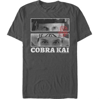 sadasJohnny and Daniel Cobra Kai T-Shirt เสื้อคนอ้วน เสื้อเชิ้ต