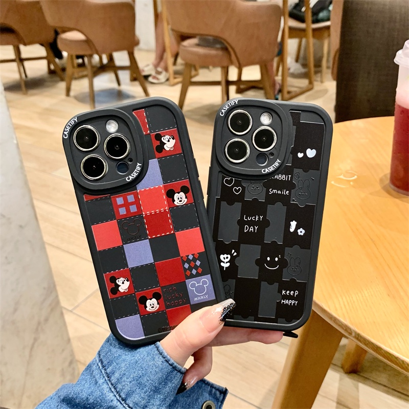 เคสโทรศัพท์มือถือนิ่ม ลายสก๊อต มิกกี้เมาส์ NN107T สําหรับ OPPO A16 A78 A76 A96 4G A77S A17 Find X5 P