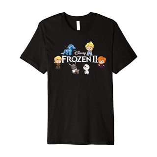 เสื้อยืดลําลอง แขนสั้น พิมพ์ลาย Frozen 2 Chibi พรีเมี่ยม ของขวัญแฟชั่น สําหรับผู้ชาย