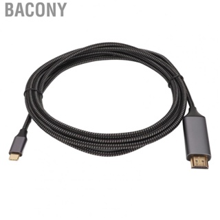 Bacony USB C To HD Multimedia Interface Cord  Plug and Play 4K At 60Hz Adapter DP Alt Mode Compact  for Smartphones for