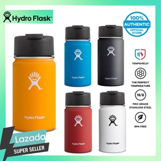 Hydro Flask ขวดน้ําสุญญากาศ สเตนเลส ปากกว้าง 12 ออนซ์ แบบสองชั้น สําหรับเล่นกีฬา