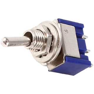 [แพ็ค 10 ชิ้น] สวิตช์โยกมินิ ON-ON 3 ขา Mini Toggle Switch SPDT 2 ทาง 3A 250V รุ่น MTS-102 สำหรับงาน DIY วงจรไฟฟ้า