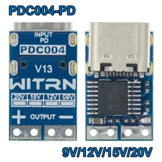 โมดูลถอดรหัส PDC004-PD PD Ip2721 PD23.0 เป็น DC QC4 9V 12V 15V 20V TYPE-C