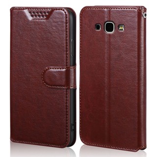 เคสโทรศัพท์หนัง PU ฝาพับ พร้อมช่องใส่บัตร สําหรับ Samsung Galaxy A8 2016 A810F A8 2015 A8000