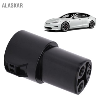 ALASKAR อะแดปเตอร์ชาร์จ 80A 240V AC J1772 อะแดปเตอร์ชาร์จมือถือสำหรับ Tesla รุ่น 3 S X Y