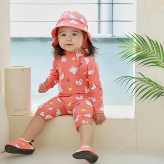 ชุดว่ายน้ําวันพีช แขนยาว ป้องกันแดด สําหรับเด็กผู้หญิง 1-7 ป…