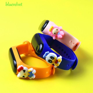 Bluevelvet นาฬิกาข้อมืออิเล็กทรอนิกส์ LED กันน้ํา ลายการ์ตูน สําหรับเด็กผู้หญิง นักเรียน เดินทาง กลางแจ้ง