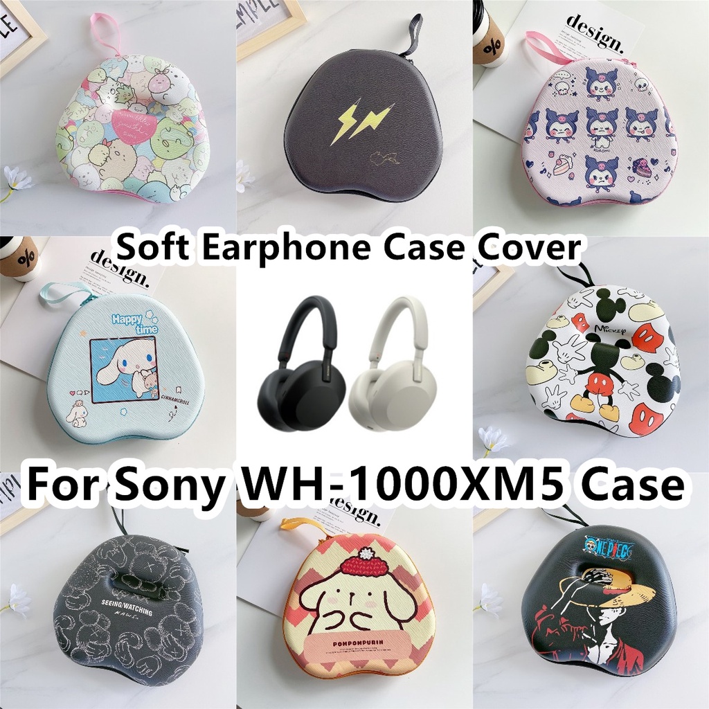 สําหรับ Sony WH-1000XM5 หูฟังกันน้ําและกันฝนสําหรับ Sony WH-1000XM5 ชุดหูฟังแผ่นรองหูฟังกระเป๋าเก็บป