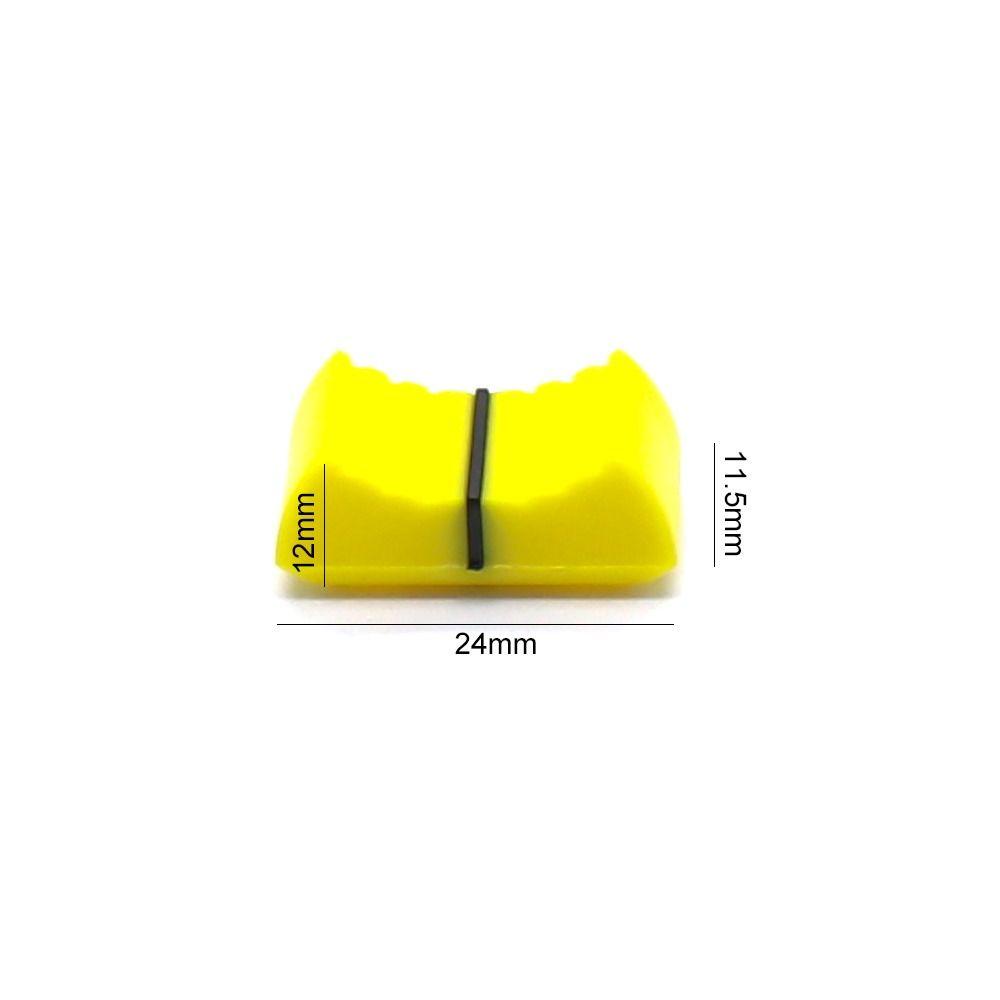 COMAME 10 ชิ้น Potentiometer หมวกเลื่อน Ribbed Mixer รูปที่ 2