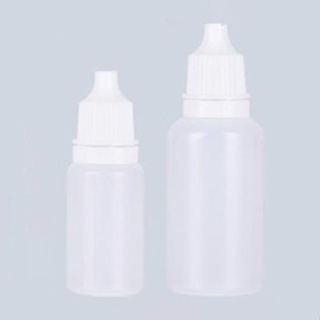 Aimy 20pcs 10ml/20ml White Empty Plastic Squeezable Dropper Bottles Eye Care Liquid