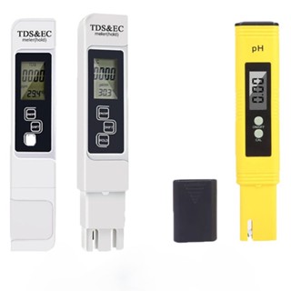 เครื่องตรวจจับการนำไฟฟ้าของปากกาทดสอบน้ำในครัวเรือน  ปากกาทดสอบค่า ph tester เครื่องวัดค่าความเป็นกรด ph meter แบบพกพา