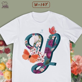 เสื้อลายตัวอักษร ABC BLOSSOM ดอกไม้ (Y Z)