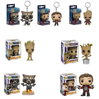 โมเดลฟิกเกอร์ Funko Pop Guardians of The Galaxy Rocket Star lord Groot ของเล่นสําหรับเด็ก