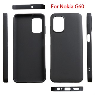 เคสโทรศัพท์ซิลิโคน TPU แบบนิ่ม สีดํา สําหรับ Nokia G60 5G