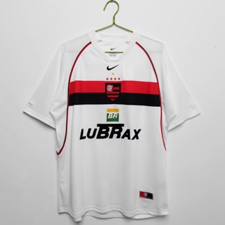 เสื้อกีฬาแขนสั้น ลายทีมชาติฟุตบอล Flamengo Away 2002 AAA สไตล์วินเทจ แห้งเร็ว สําหรับผู้ชาย ไซซ์ S - XXL