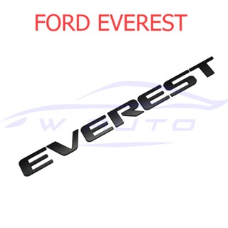 โลโก้หน้ากระจัง EVEREST สีดำด้าน สติ๊กเกอร์ กระจังหน้า FORD เอเวอเรส เอเวอเรสต์ โลโก้หน้ารถ ป้าย STICKER LOGO หน้ากระจัง