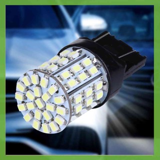 หลอดไฟเบรกท้ายรถยนต์ T20 W21W 7443 7440 LED 64-SMD 1206 สีขาว 2 ชิ้น