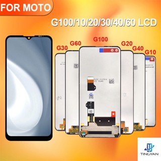 แผงหน้าจอสัมผัส Lcd พร้อมกรอบ สําหรับ Moto G10 G20 G30 Moto G40 Fusion G60 G100