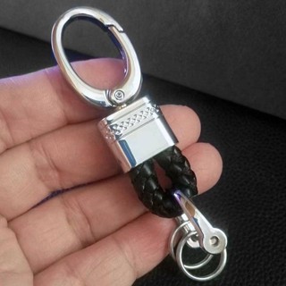 Fashion Woven Car Keychain Mens and Womens Universal Model Bracelet Key Ring Business People Youth Lanyard Belt Fashion car keychain