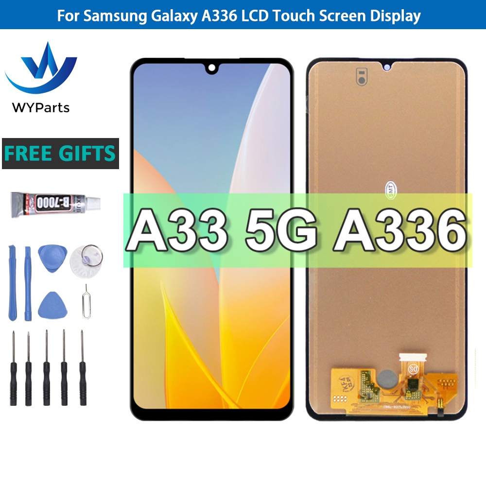 Incell สําหรับ Samsung Galaxy A33 5G A336 A336B A336E จอแสดงผล LCD หน ้ าจอสัมผัส Digitizer Assembly อะไหล ่ ซ ่ อม