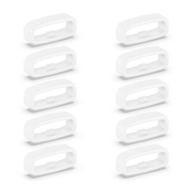 Goodxyz 10pcs นาฬิกาเข็มขัด Fastener แหวนห่วง 18 มม.20 มม.22 มม.สายรัดข้อมือ Keeper เปลี่ยน Smartwatch สายคล้อง Retainer Holde