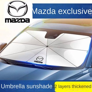 Mazda 3/6 Sunshade Atenza and Axela Sela CX-30/4/5/8 Front Block Sun Protection Sun-Proof Heat Insulator Curtain Block Sunscreen and insulation Car sunshade umbrella